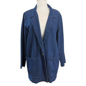 Vintage 1980’s Hunters Run Denim Jacket - Blue - Size S